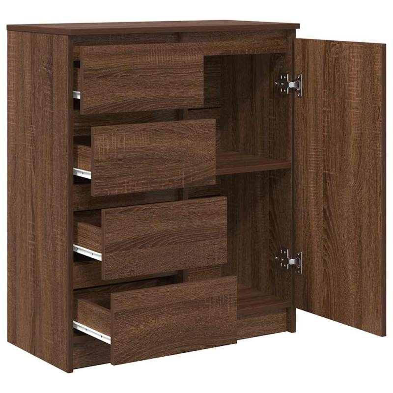 Sideboard mit Schubladen Braun Eichen-Optik 71x35x84 cm