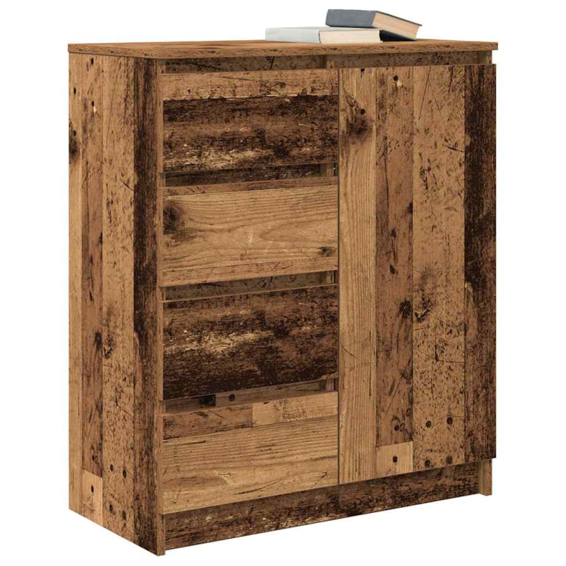 Sideboard mit Schubladen Altholz-Optik 71x35x84cm Holzwerkstoff