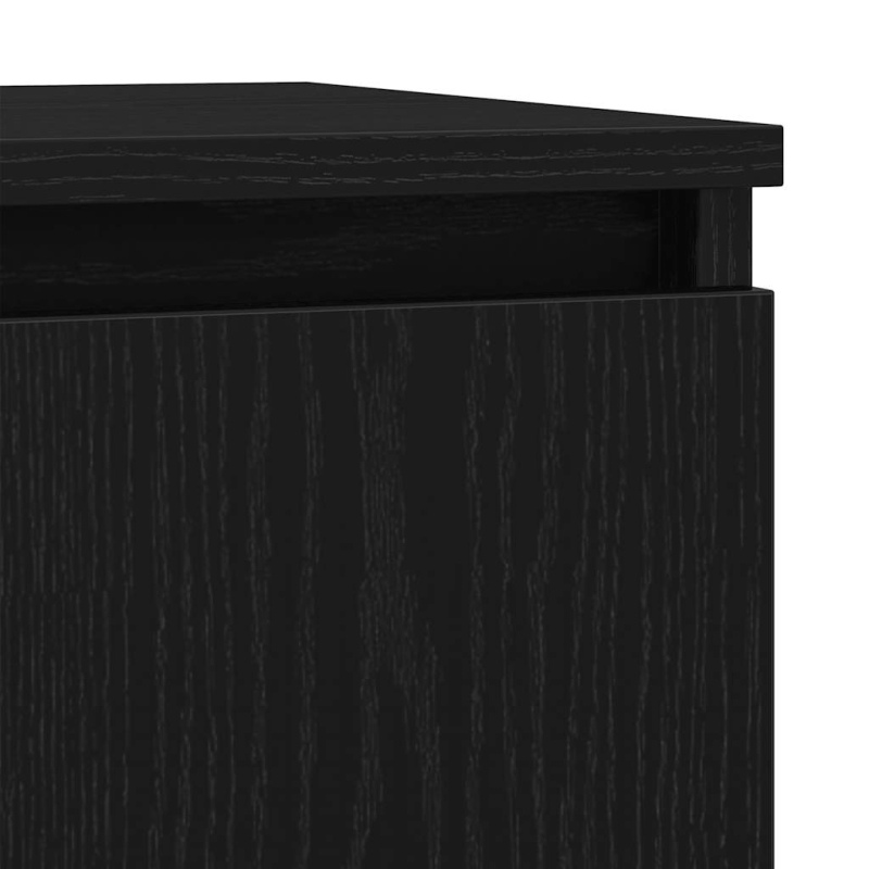 Sideboard mit Schublade Schwarz Eichen-Optik 71x35x84 cm