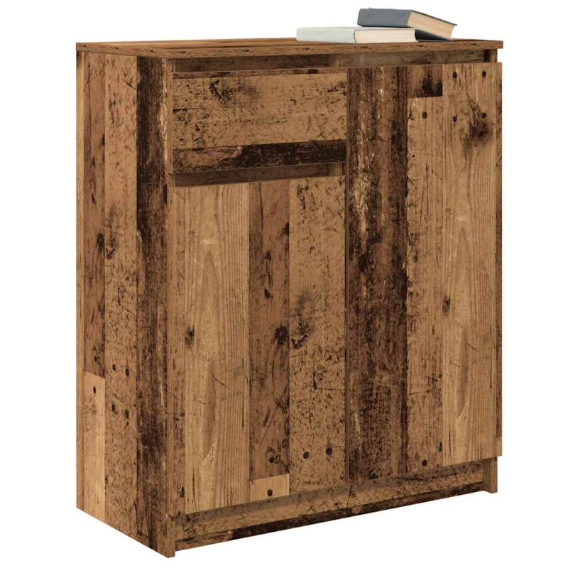 Sideboard mit Schublade Altholz-Optik 71x35x84 cm Holzwerkstoff