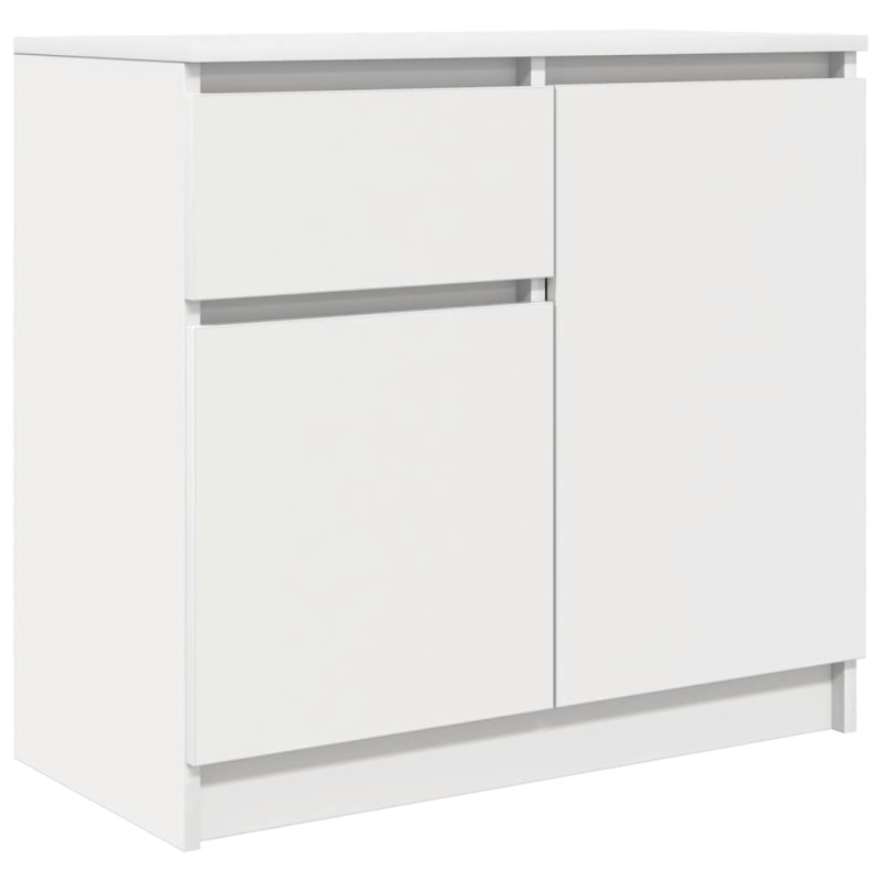 Sideboard mit Schublade Weiß 71x35x65 cm Holzwerkstoff