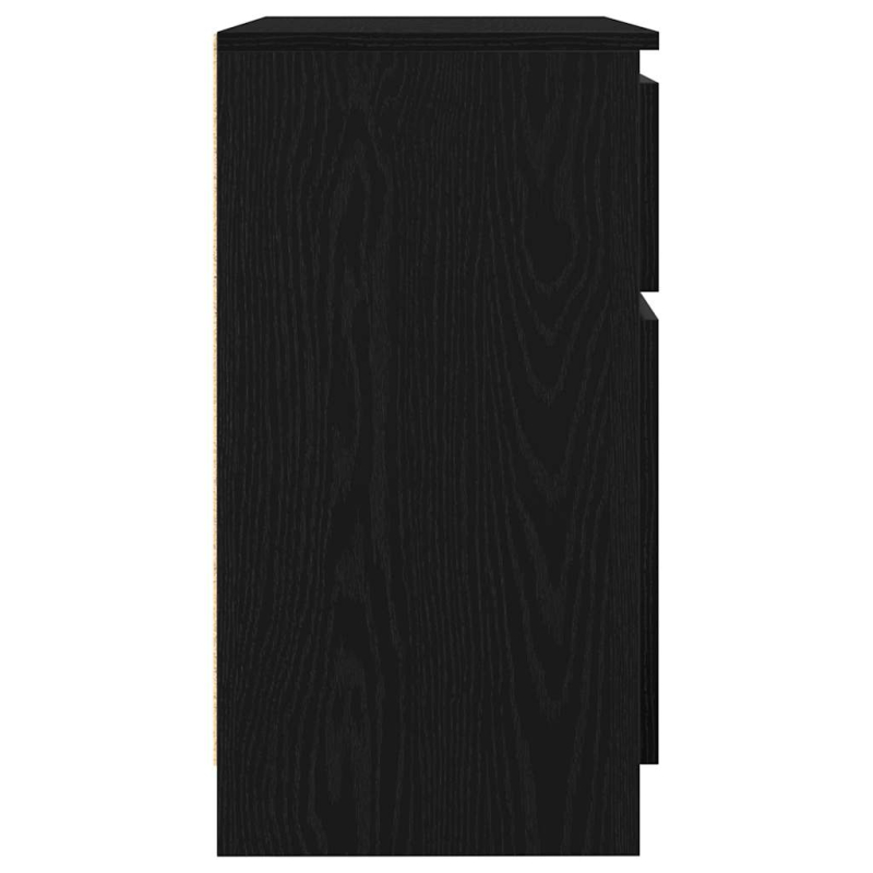 Sideboard mit Schublade Schwarz Eichen-Optik 71x35x65 cm