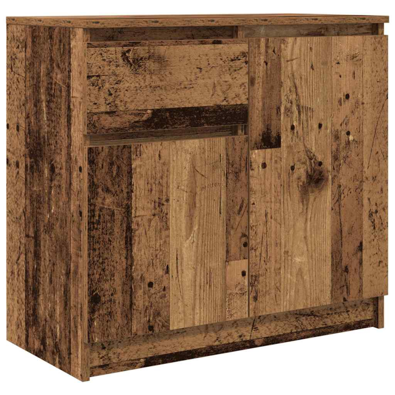 Sideboard mit Schublade Altholz-Optik 71x35x65 cm Holzwerkstoff