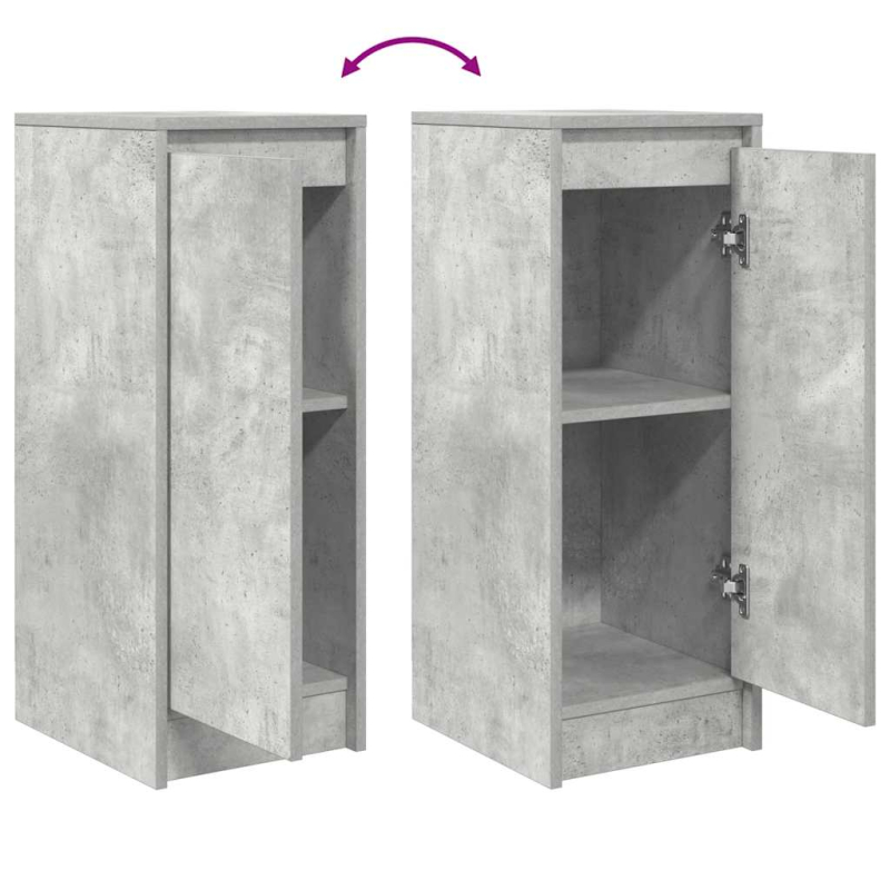 Sideboard Betongrau 29,5x34x76 cm Holzwerkstoff