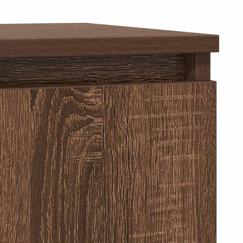 Sideboard Braun Eichen-Optik 29,5x34x76 cm Holzwerkstoff