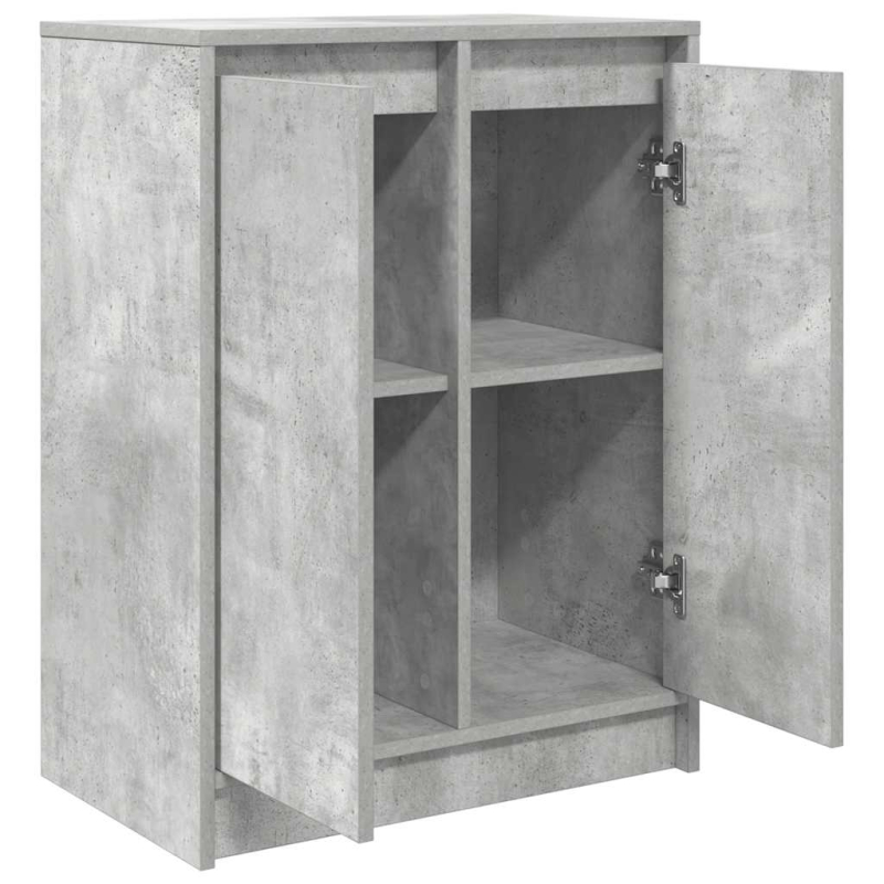 Sideboard Betongrau 57x34x76 cm Holzwerkstoff