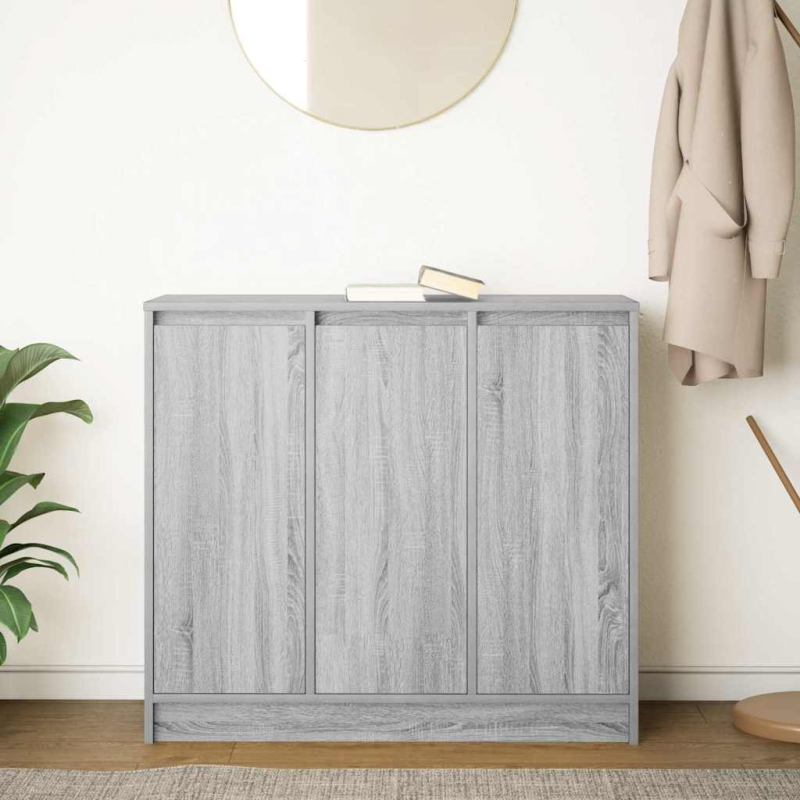 Sideboard Grau Sonoma 85x34x76 cm Holzwerkstoff