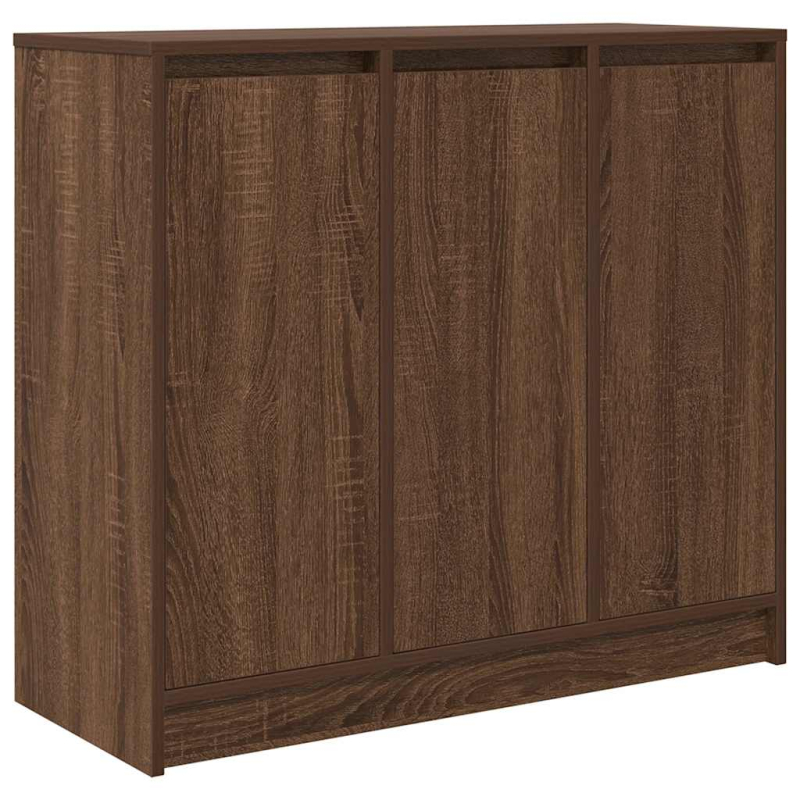 Sideboard Braun Eichen-Optik 85x34x76 cm Holzwerkstoff