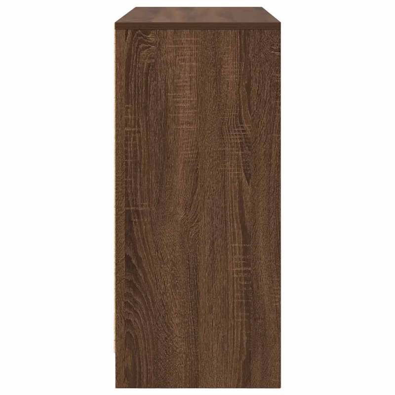 Sideboard Braun Eichen-Optik 85x34x76 cm Holzwerkstoff