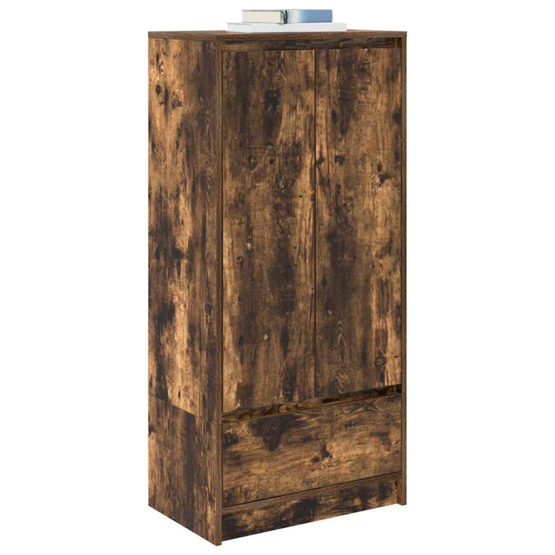Schrank mit Schublade Räuchereiche 55,5x34x119,5 cm