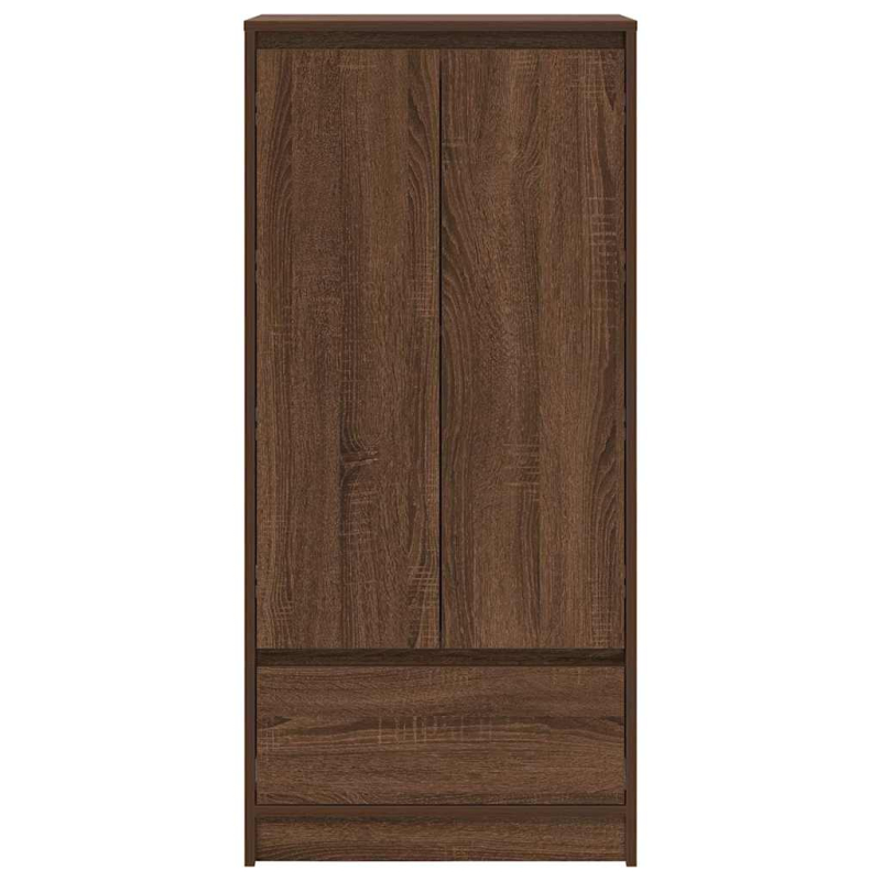 Schrank mit Schublade Braun Eichen-Optik 55,5x34x119,5 cm