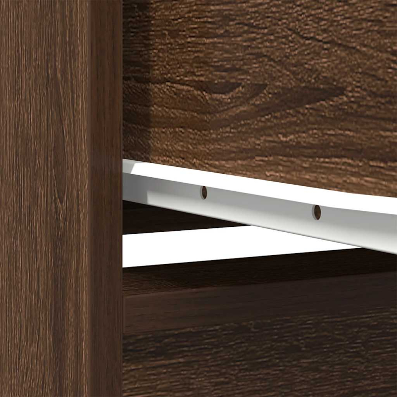 Schrank mit Schublade Braun Eichen-Optik 55,5x34x119,5 cm