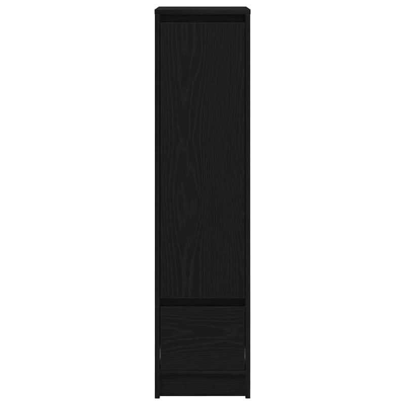 Highboard Schwarz Eichen-Optik 29,5x34x119,5 cm Holzwerkstoff