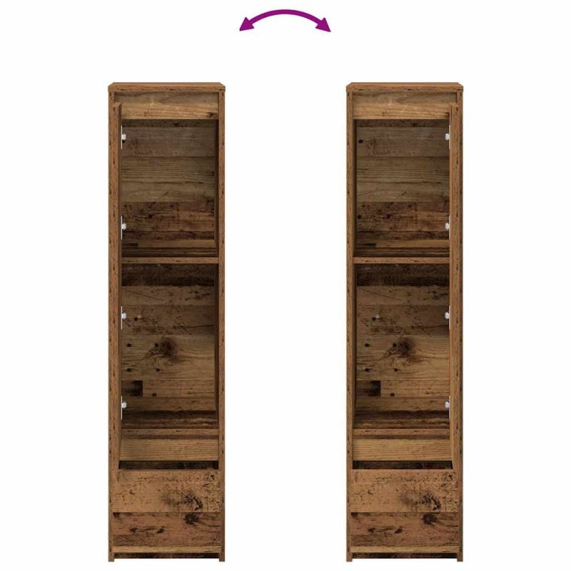 Highboard Altholz-Optik 29,5x34x119,5 cm Holzwerkstoff