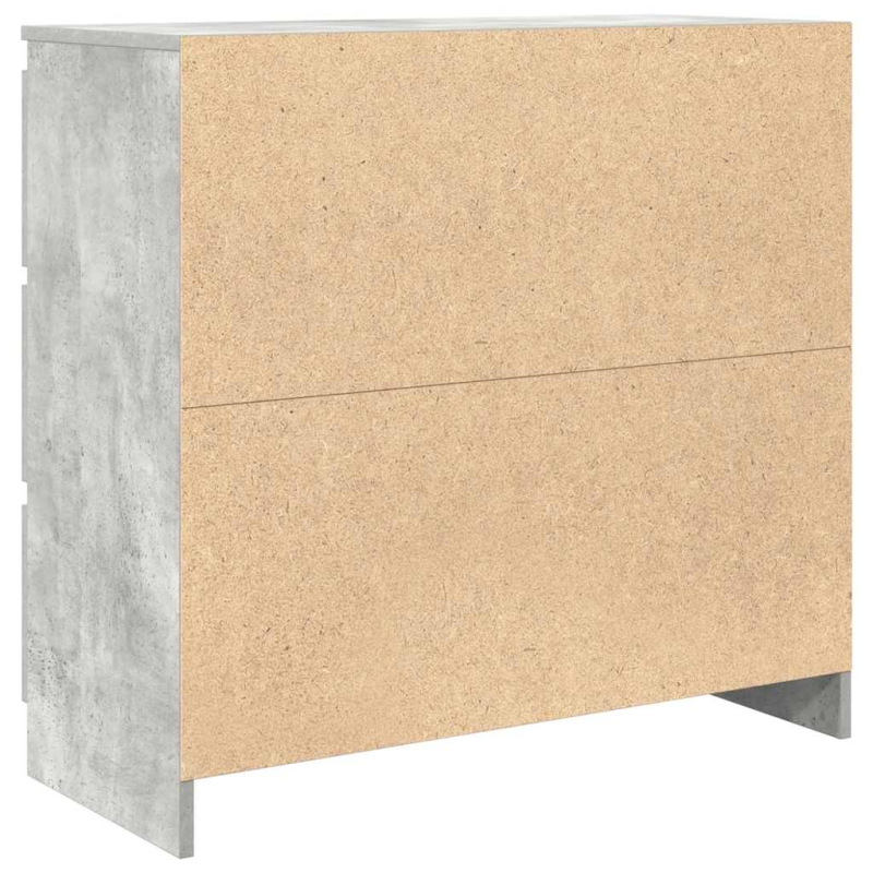 Sideboard Betongrau 80x35x76 cm Holzwerkstoff
