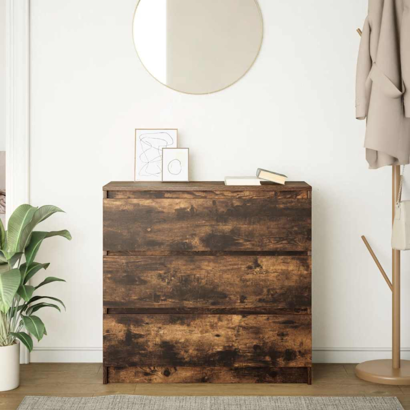 Sideboard Räuchereiche 80x35x76 cm Holzwerkstoff
