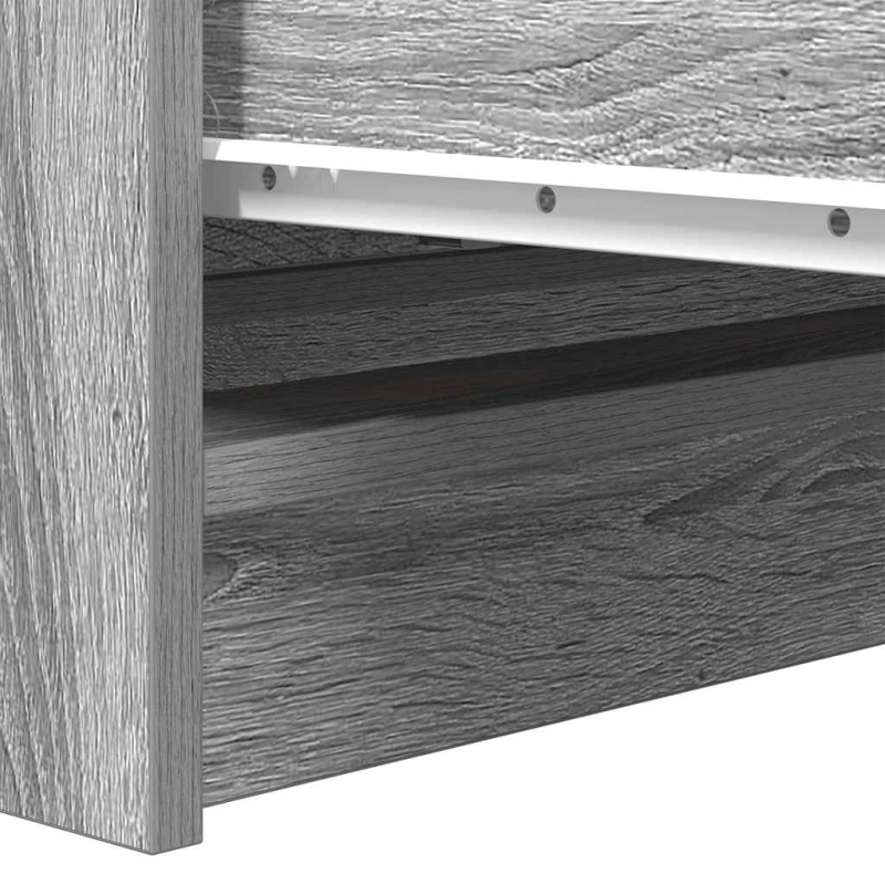 Sideboard Grau Sonoma 80x35x76 cm Holzwerkstoff