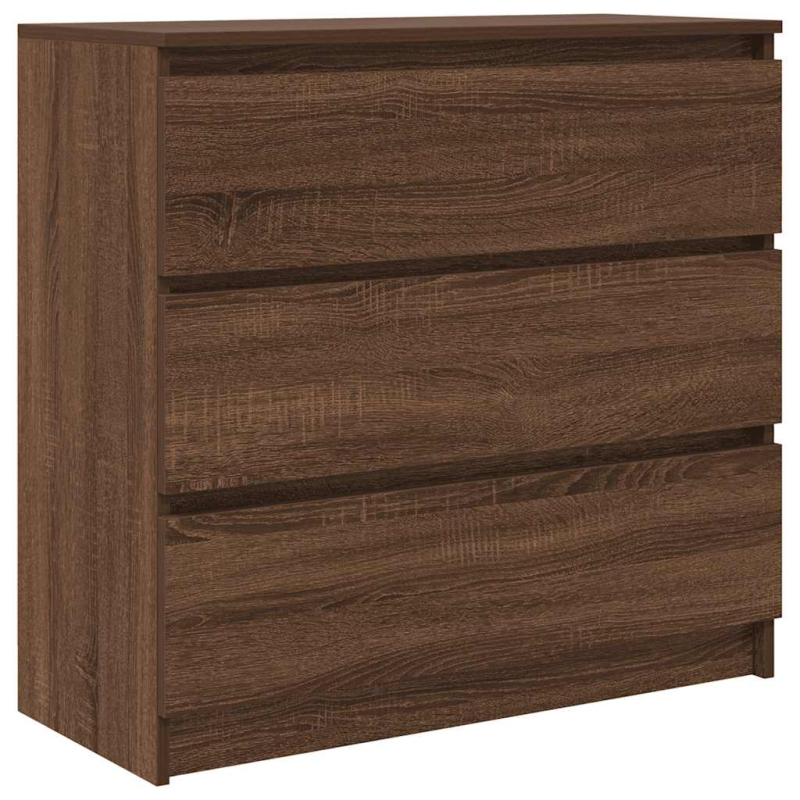 Sideboard Braun Eichen-Optik 80x35x76 cm Holzwerkstoff