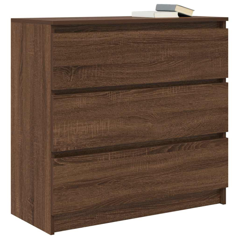 Sideboard Braun Eichen-Optik 80x35x76 cm Holzwerkstoff