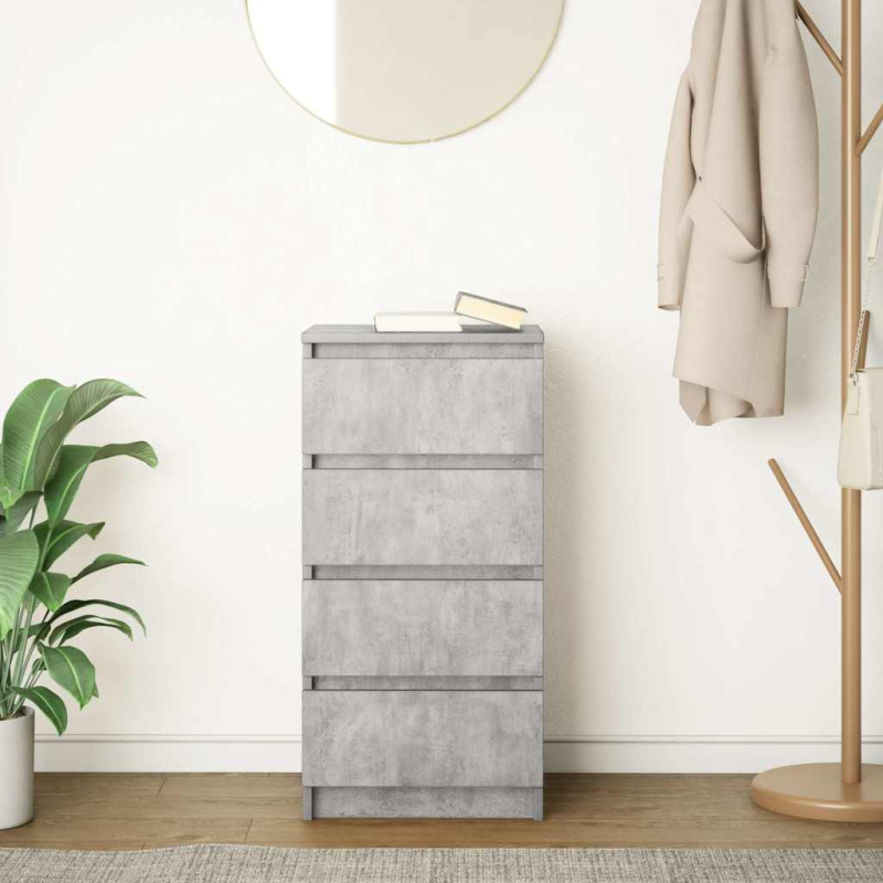 Sideboard Betongrau 37,5x35x76 cm Holzwerkstoff