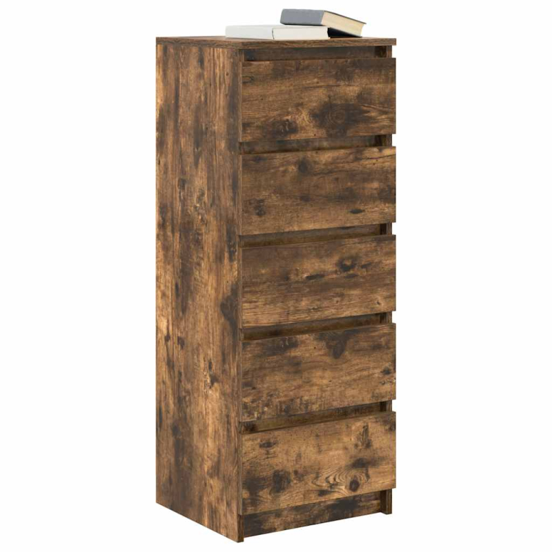 Sideboard mit Schubladen Räuchereiche 37,5x35x99 cm