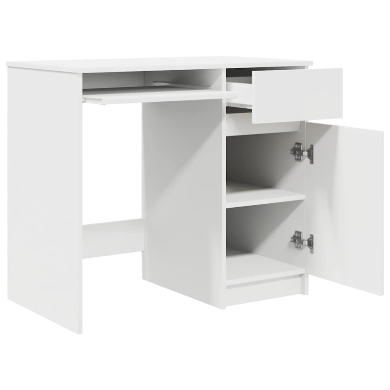 Schreibtisch Weiß 86x49x76 cm Holzwerkstoff