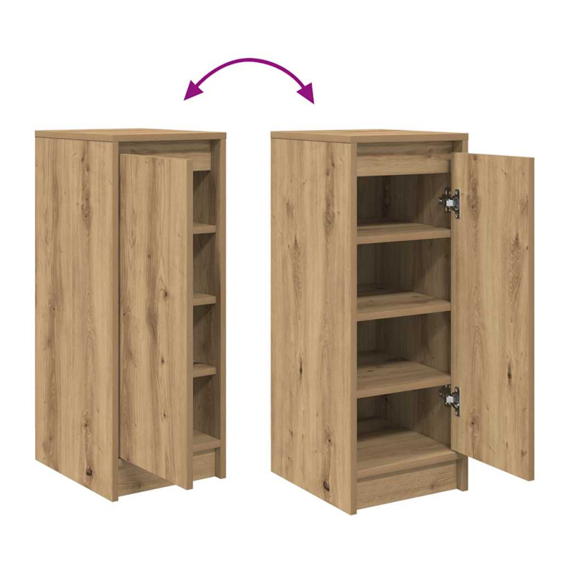 Schuhschrank Artisan-Eiche 29,5x34x76 cm Holzwerkstoff