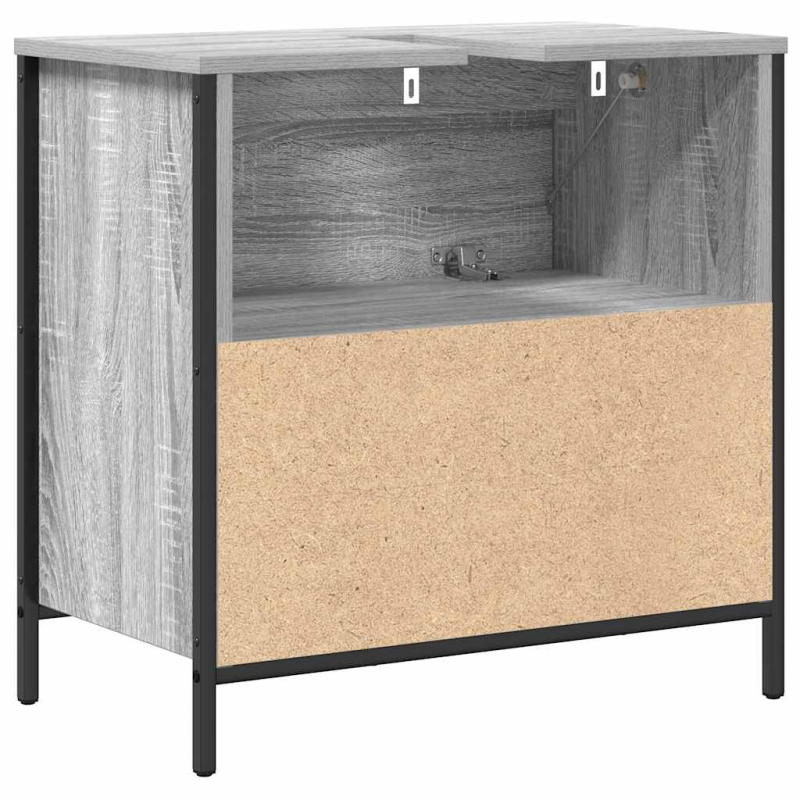 Waschbeckenunterschrank mit Schubladen Grau Sonoma 60x34,5x60cm