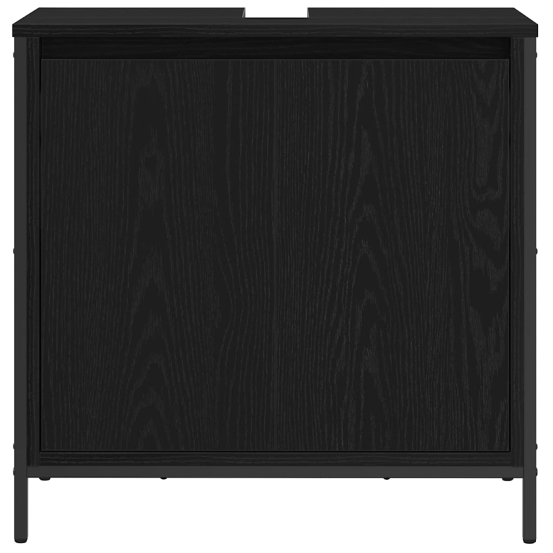 Waschbeckenunterschrank Schwarz 60x34,5x60 cm
