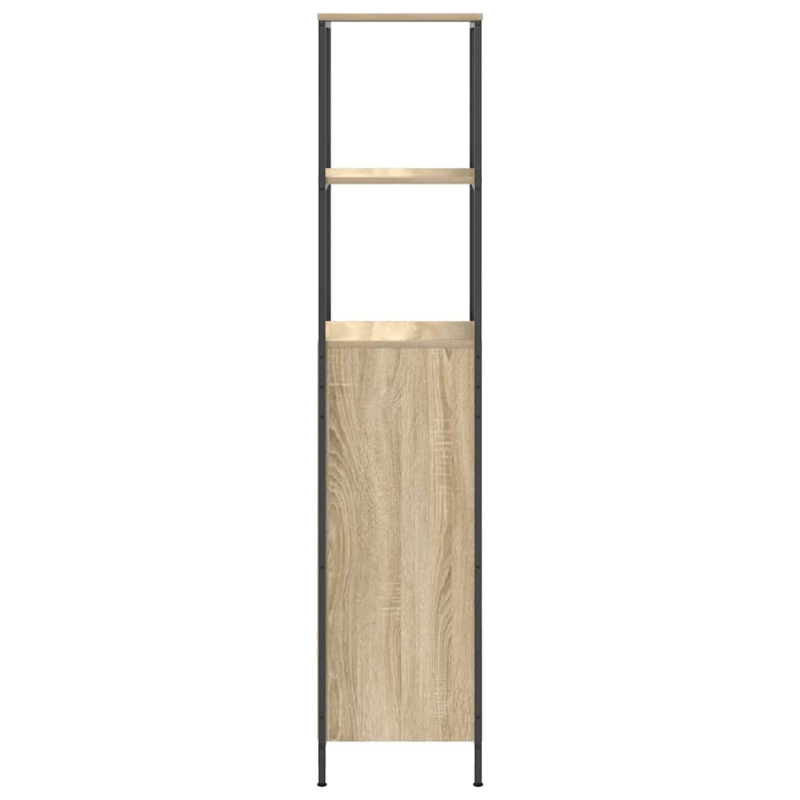 Badschrank mit Regalen Sonoma-Eiche 36x35x165 cm