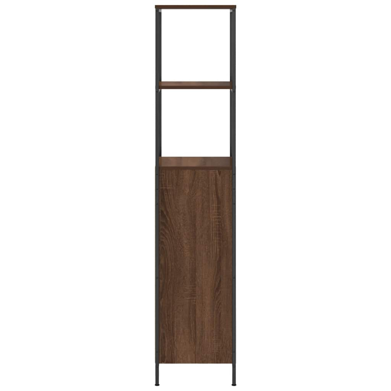 Badschrank mit Regalen Braun Eichen-Optik 36x35x165 cm