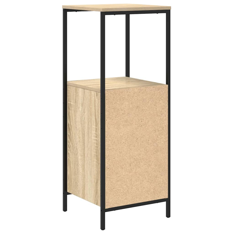 Badschrank mit Regalen Sonoma-Eiche 36x35x95 cm