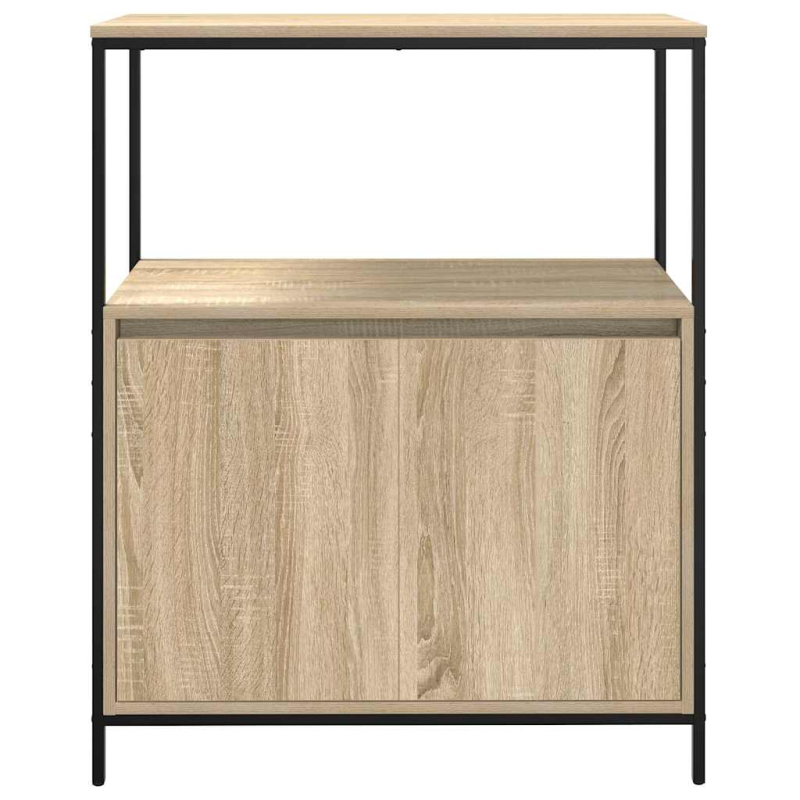 Badschrank mit Regalen Sonoma-Eiche 76,5x35x95 cm