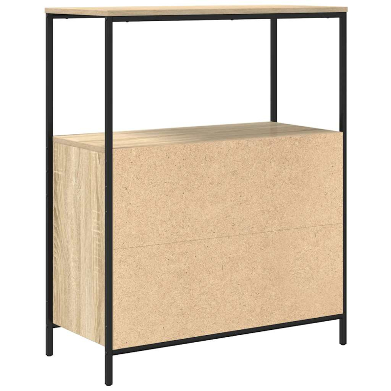 Badschrank mit Regalen Sonoma-Eiche 76,5x35x95 cm