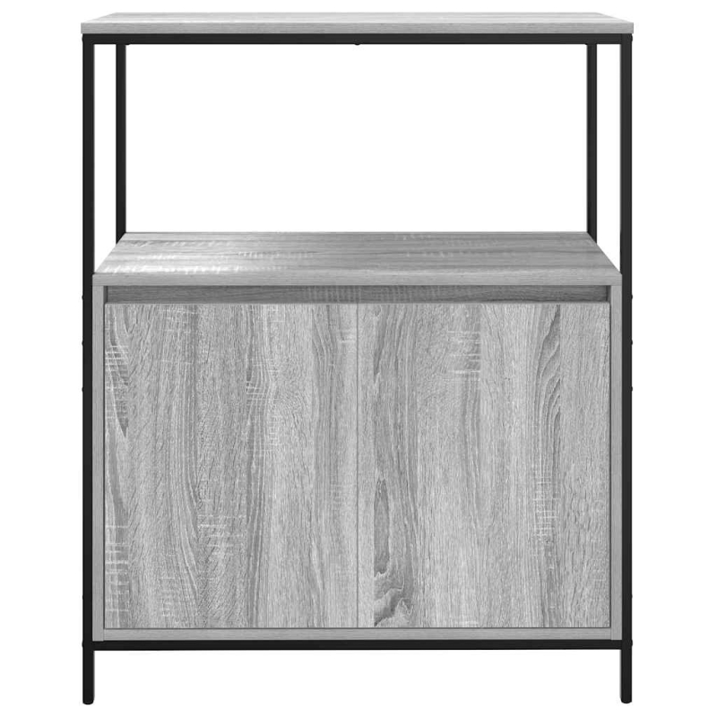 Badschrank mit Regalen Grau Sonoma 76,5x35x95 cm