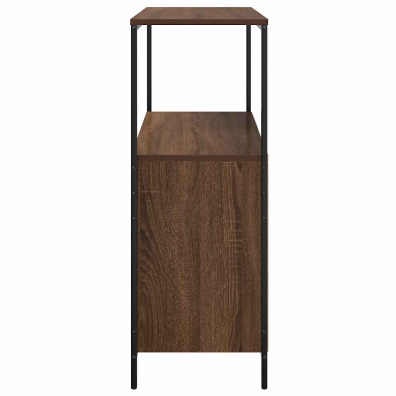 Badschrank mit Regalen Braun Eichen-Optik 76,5x35x95 cm