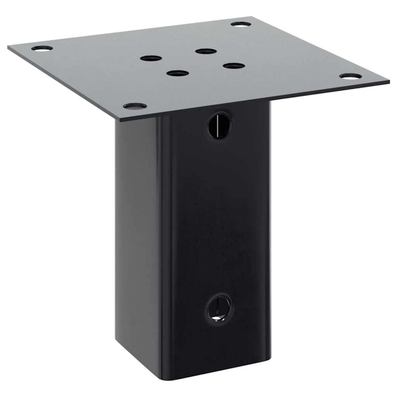 Pfostenträger Quadrat 12 Stk. 61x61mm Pulverbeschichteter Stahl