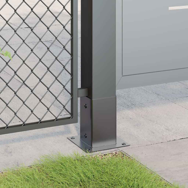 Pfostenträger Quadrat 12 Stk. 81x81mm Pulverbeschichteter Stahl