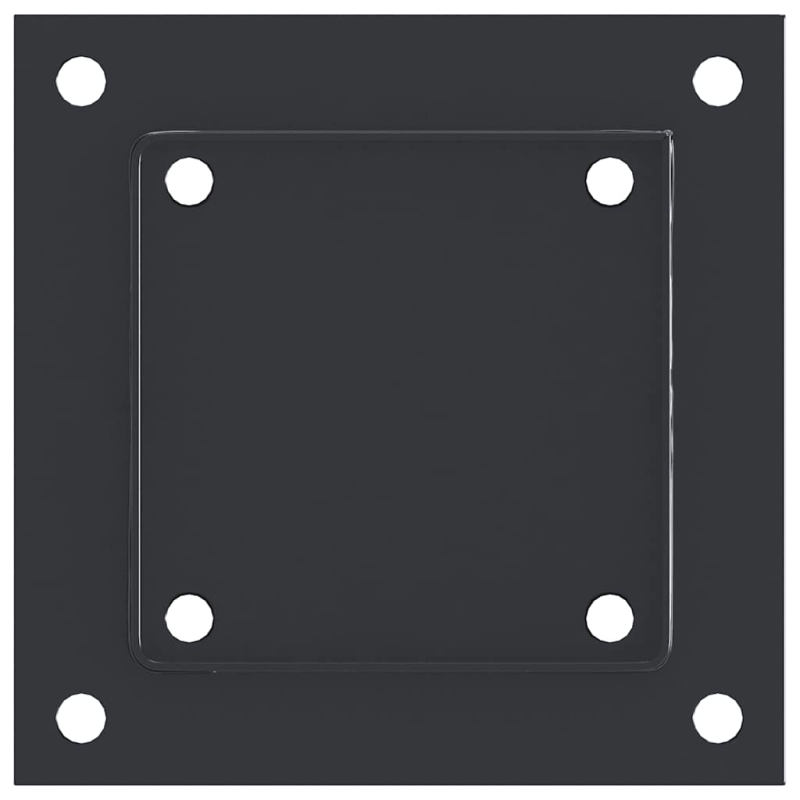 Pfostenträger Quadrat 4 Stk. 101x101 mm Stahl Pulverbeschichtet