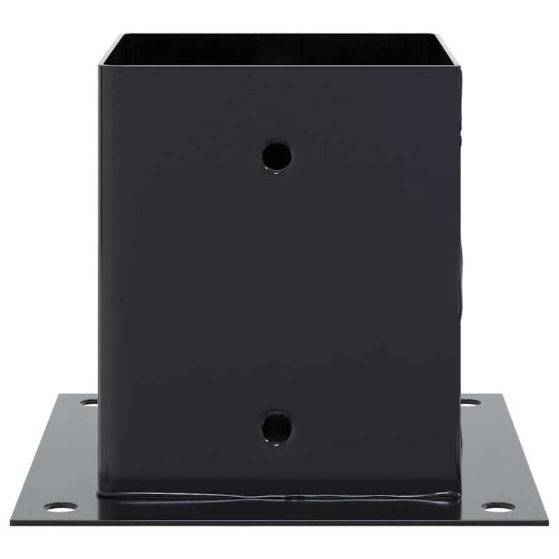 Pfostenträger Quadrat 4 Stk. 121x121 mm Stahl Pulverbeschichtet