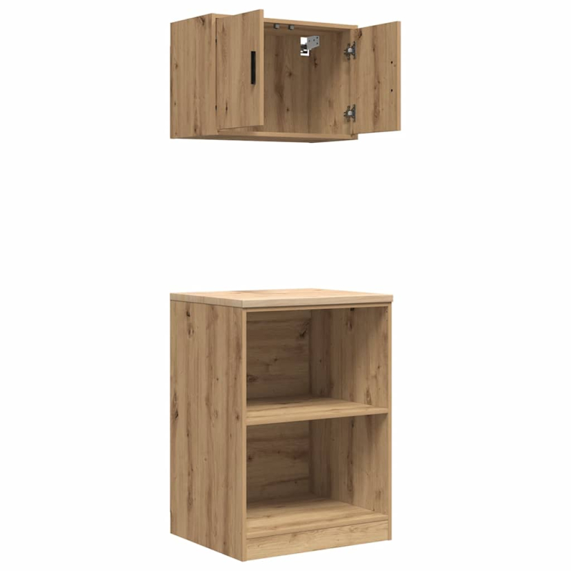 Garagenschränke 2 Stk. Artisan-Eiche Holzwerkstoff