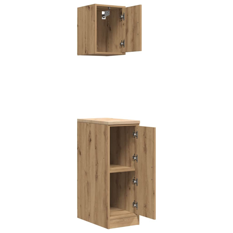 Garagenschränke 2 Stk. Artisan-Eiche Holzwerkstoff