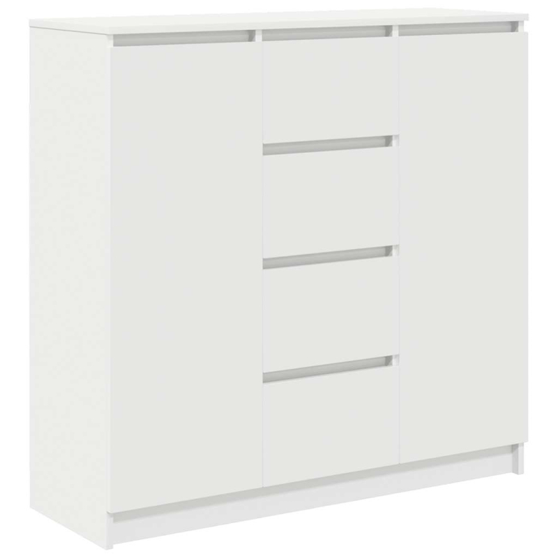 Sideboard mit Schubladen Weiß 100,5x35x98,5 cm Holzwerkstoff