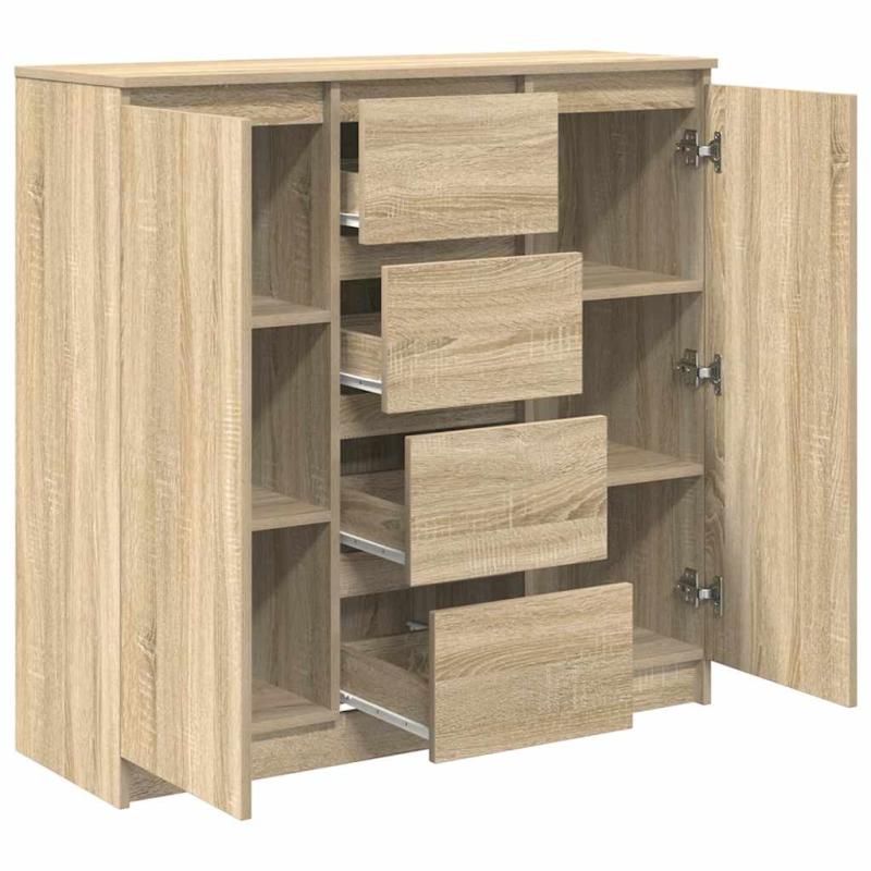 Sideboard mit Schubladen Sonoma-Eiche 100,5x35x98,5 cm