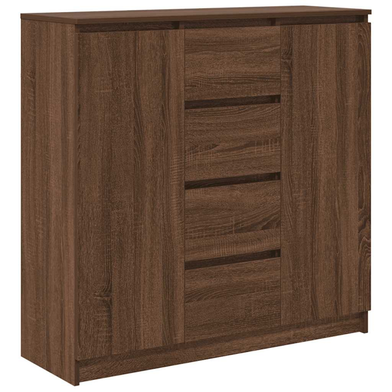 Sideboard mit Schubladen Braun Eichen-Optik 100,5x35x98,5 cm