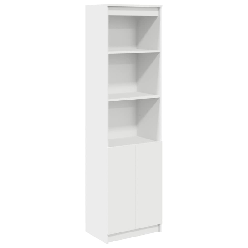 Highboard Weiß 50x35x180 cm Holzwerkstoff