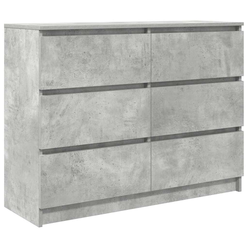 Sideboard Betongrau 100x35x76 cm Holzwerkstoff