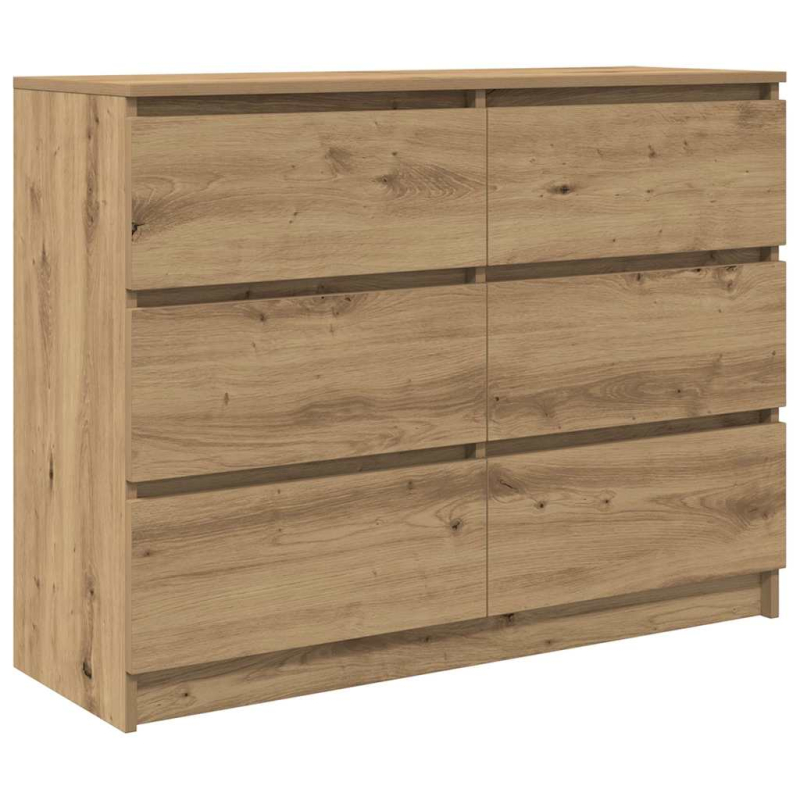 Sideboard Artisan-Eiche 100x35x76 cm Holzwerkstoff