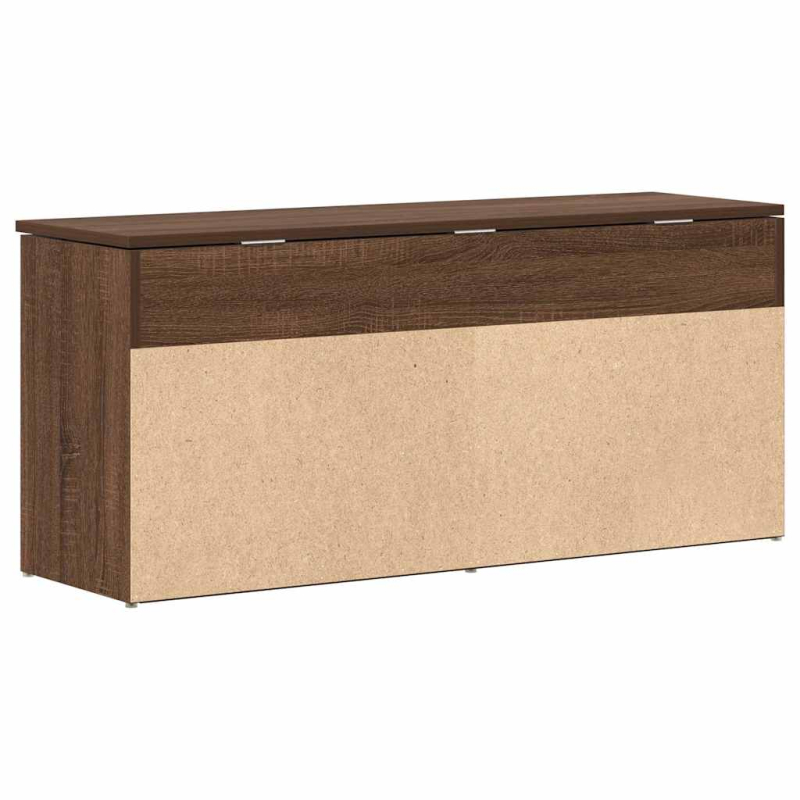 Schuhbank Braun Eichen-Optik 102x30,5x45 cm Holzwerkstoff