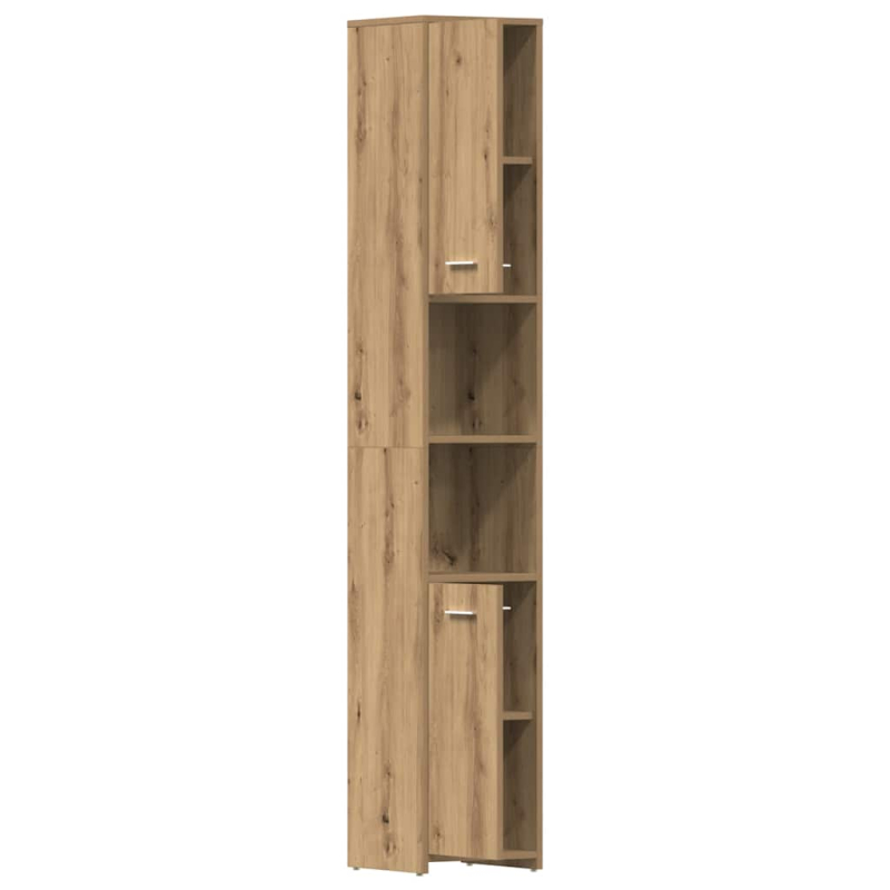 Badschrank Artisan-Eiche 30x30x183,5 cm Holzwerkstoff